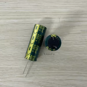 Tụ Hóa 220uF 450V 18*51mm Vàng Xanh